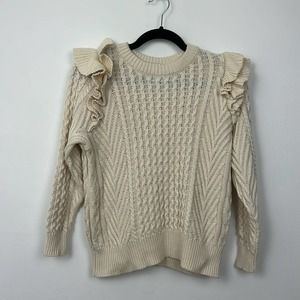 Clare V x DemyLee Nora Cableknit Sweater